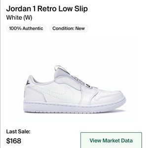 Nike air jordan 1 retro low slip women size 7.5/8